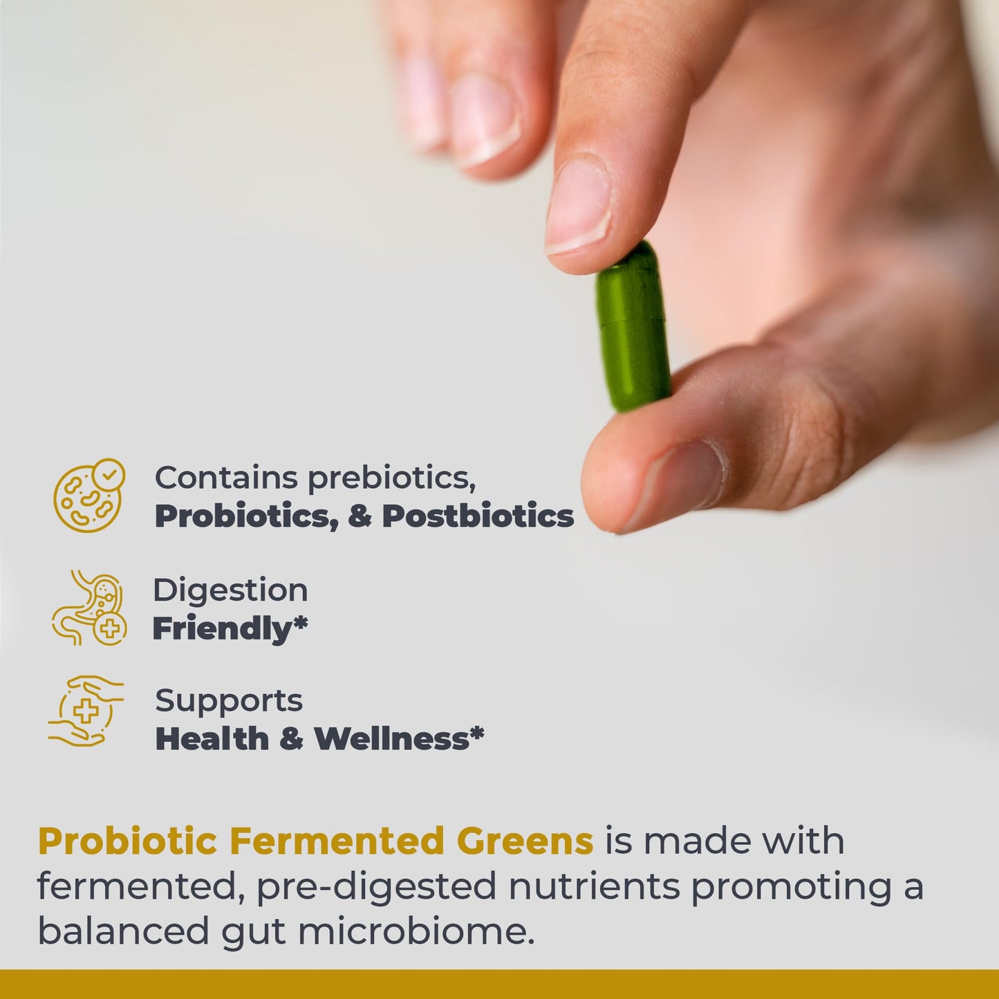Premier Research Labs Probiotic Fermented Greens - Super Greens Supplement, Superfood Blend, Organic Vitamins with Probiotic - Daily Greens with Spinach, Chlorella, & More - 150 Powder Filled Capsules - dailyvitalstore