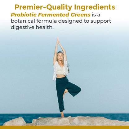 Premier Research Labs Probiotic Fermented Greens - Super Greens Supplement, Superfood Blend, Organic Vitamins with Probiotic - Daily Greens with Spinach, Chlorella, & More - 150 Powder Filled Capsules - dailyvitalstore