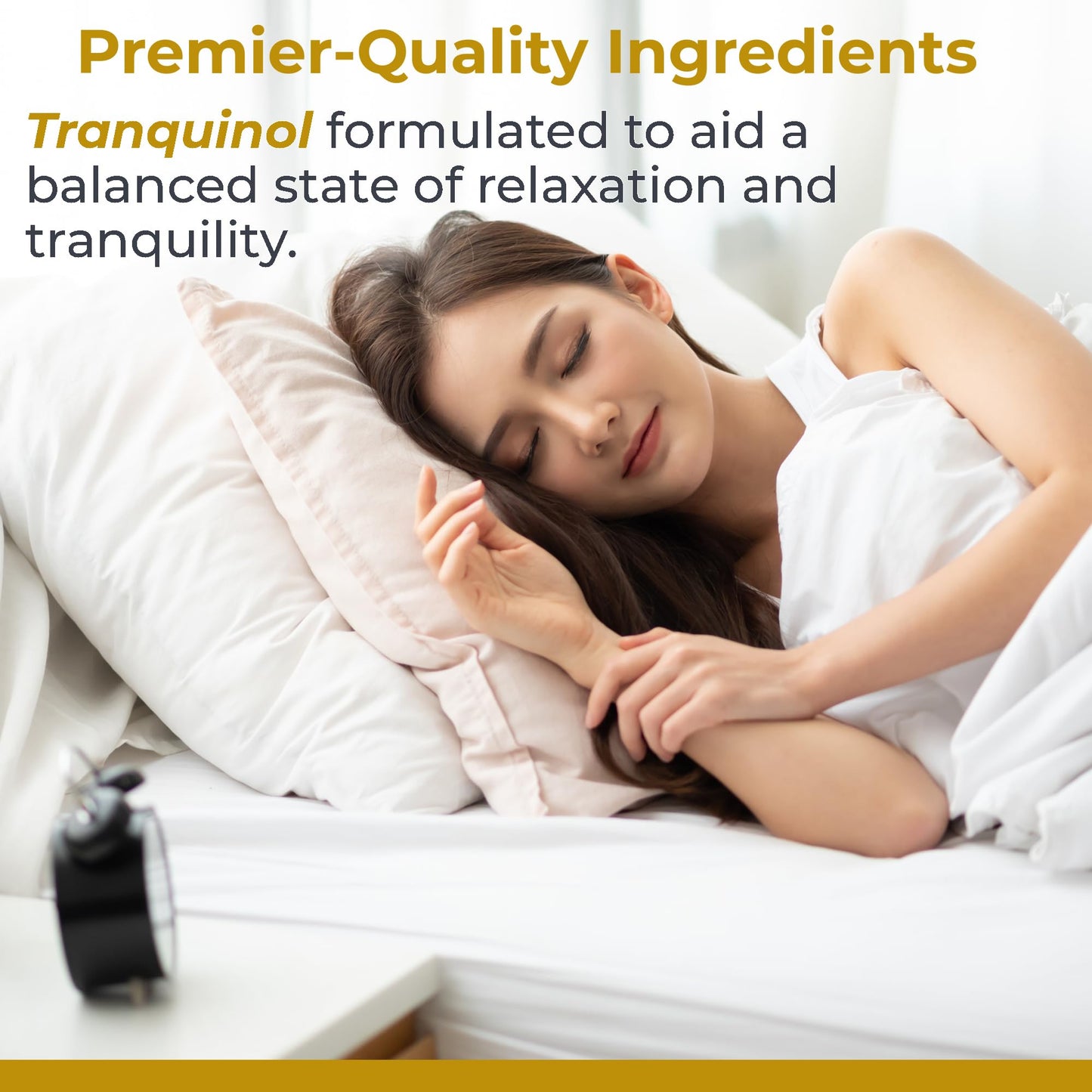 Premier Research Labs Tranquinol - Natural Sleep Aid Supplement for Deep Sleep Support and Calm Mind | Magnesium, Turmeric, Lemon Balm & Saffron Extract - Pure Vegan - 90 Plant-Source Capsules - dailyvitalstore