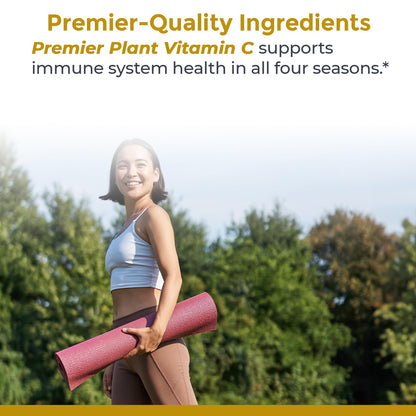 Premier Research Labs Vitamin C Supplement - Natural Vitamin C, Whole Food Vitamin C, Essential C Complex, Pure with Bioflavonoids & Organic Ingredients - 60 Vegetarian Capsules - dailyvitalstore