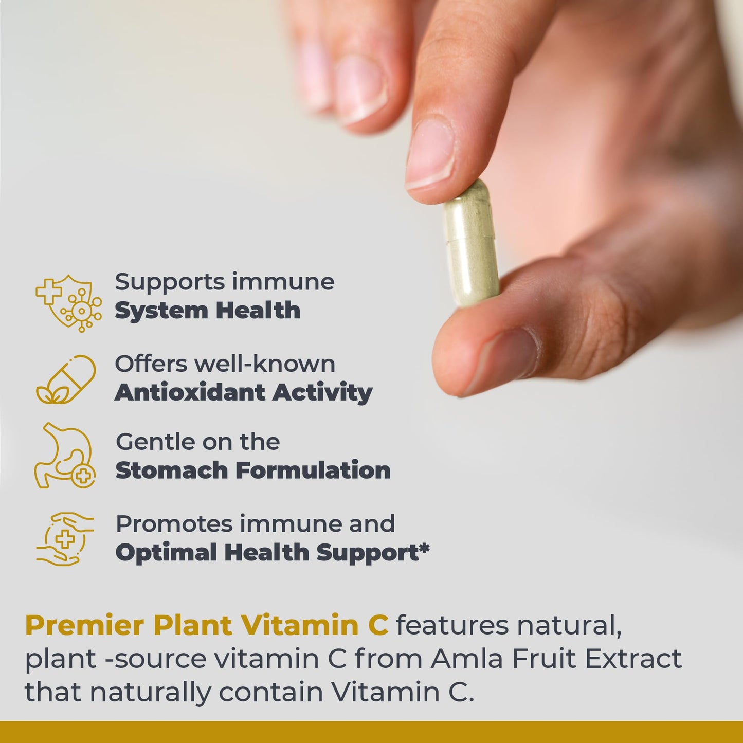 Premier Research Labs Vitamin C Supplement - Natural Vitamin C, Whole Food Vitamin C, Essential C Complex, Pure with Bioflavonoids & Organic Ingredients - 60 Vegetarian Capsules - dailyvitalstore
