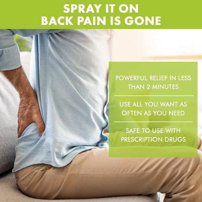 Premiere's Pain Spray All-Natural Menthol & Peppermint Oil Herbal Blend for Joint and Nerve Pain, Muscle Soreness, Sprains, Cramps, Sports Injuries, Back Pain & Neck Shoulder Aches - One Pack - dailyvitalstore