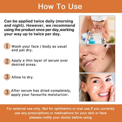 Premium 20% Vitamin C Serum For Face - (3PACK) with Hyaluronic Acid, Retinol & Amino Acids - Boost Skin Collagen,Hydrate & Plump Skin - dailyvitalstore