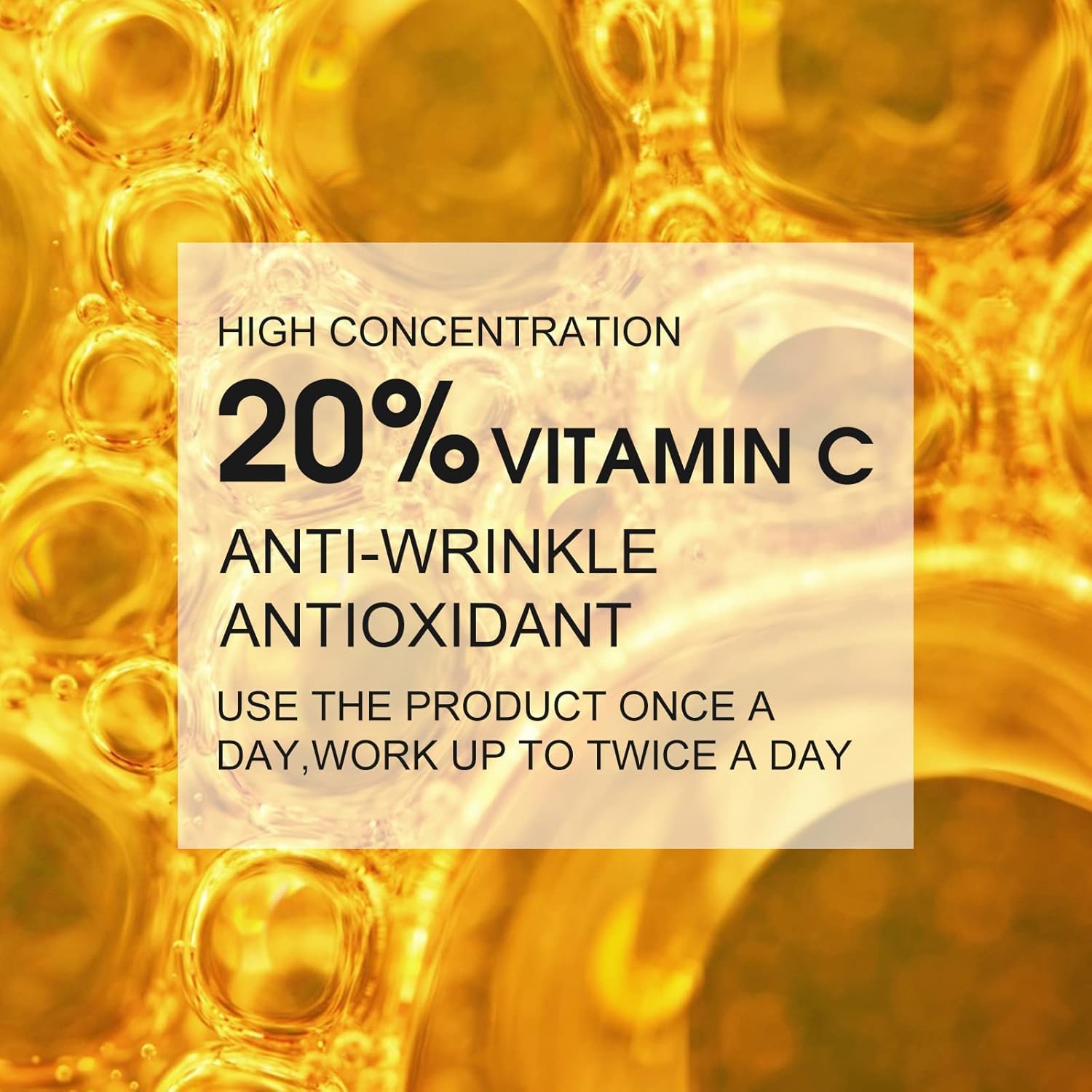 Premium 20% Vitamin C Serum For Face with Hyaluronic Acid, Retinol & Amino Acids - Boost Skin Collagen,Hydrate & Plump Skin, - dailyvitalstore