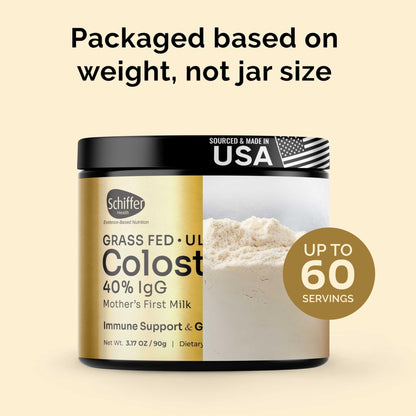 Premium Colostrum Supplement Highest IgG for Gut Health, Immune Support & Recovery Superfood, Anti-Age - Pure Grass-Fed Bovine Colostrum Powder - dailyvitalstore