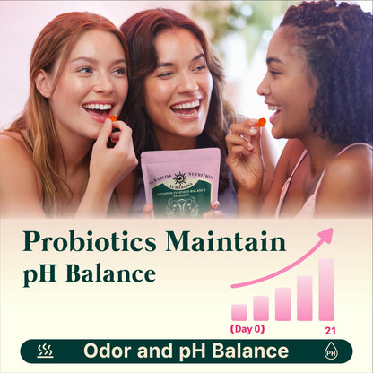 Premium Feminine Balance Gummies for Women - Hawaiian Pineapple Gummies for Women PH Balance Wellness, Immune Support, Vegan Daily Supplement for Odor and Flora Health , 60 Counts - 30 Servings - dailyvitalstore