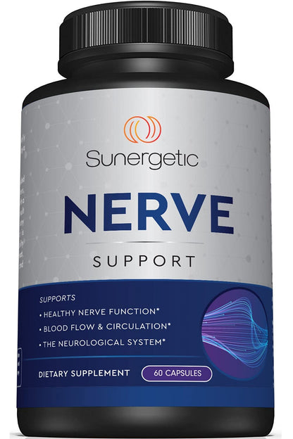 Premium Nerve Support Supplement – with Alpha Lipoic Acid (ALA) 600 mg, Acetyl-L-Carnitine (ALC) & Benfotiamine - Nerve Support Formula for Healthy Circulation, Feet, Hands & Toes - 60 Capsules - dailyvitalstore