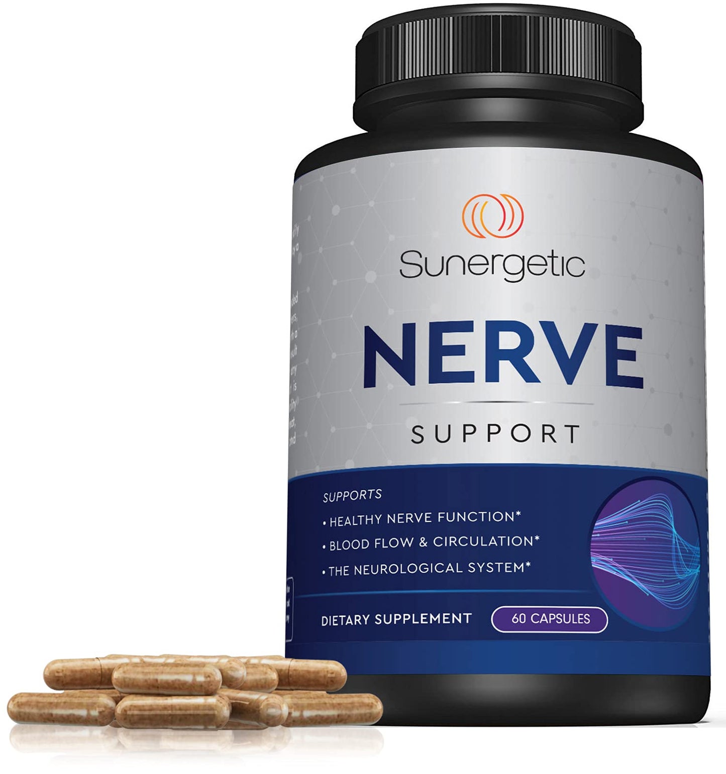 Premium Nerve Support Supplement – with Alpha Lipoic Acid (ALA) 600 mg, Acetyl-L-Carnitine (ALC) & Benfotiamine - Nerve Support Formula for Healthy Circulation, Feet, Hands & Toes - 60 Capsules - dailyvitalstore