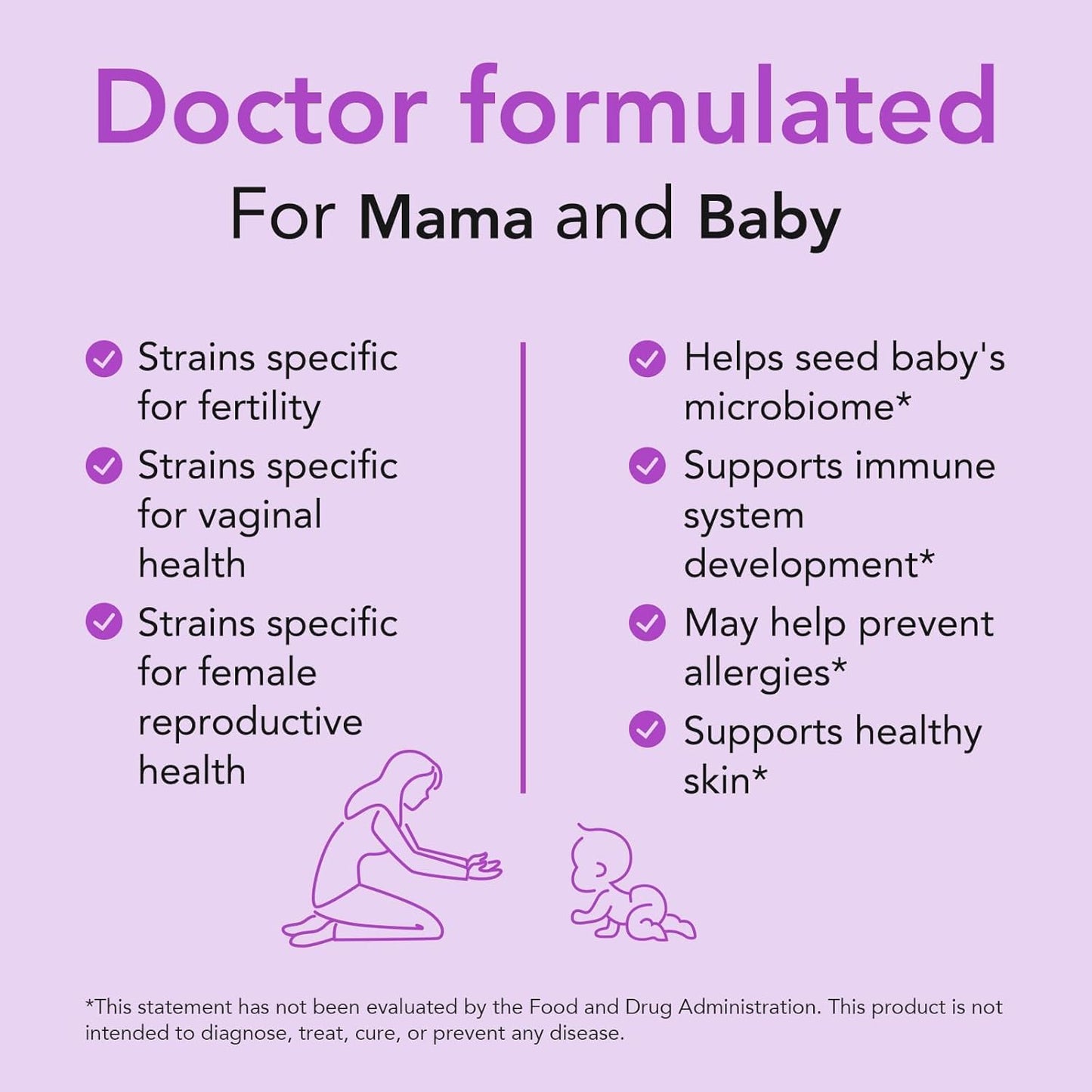 Premom Prenatal Prebiotics & Probiotics for Women, 30 Billion CFU, 18 Strains, Organic Prebiotic & Womens Probiotic, Vaginal, Gut, & Digestive Health + Immune Support Supplement - dailyvitalstore