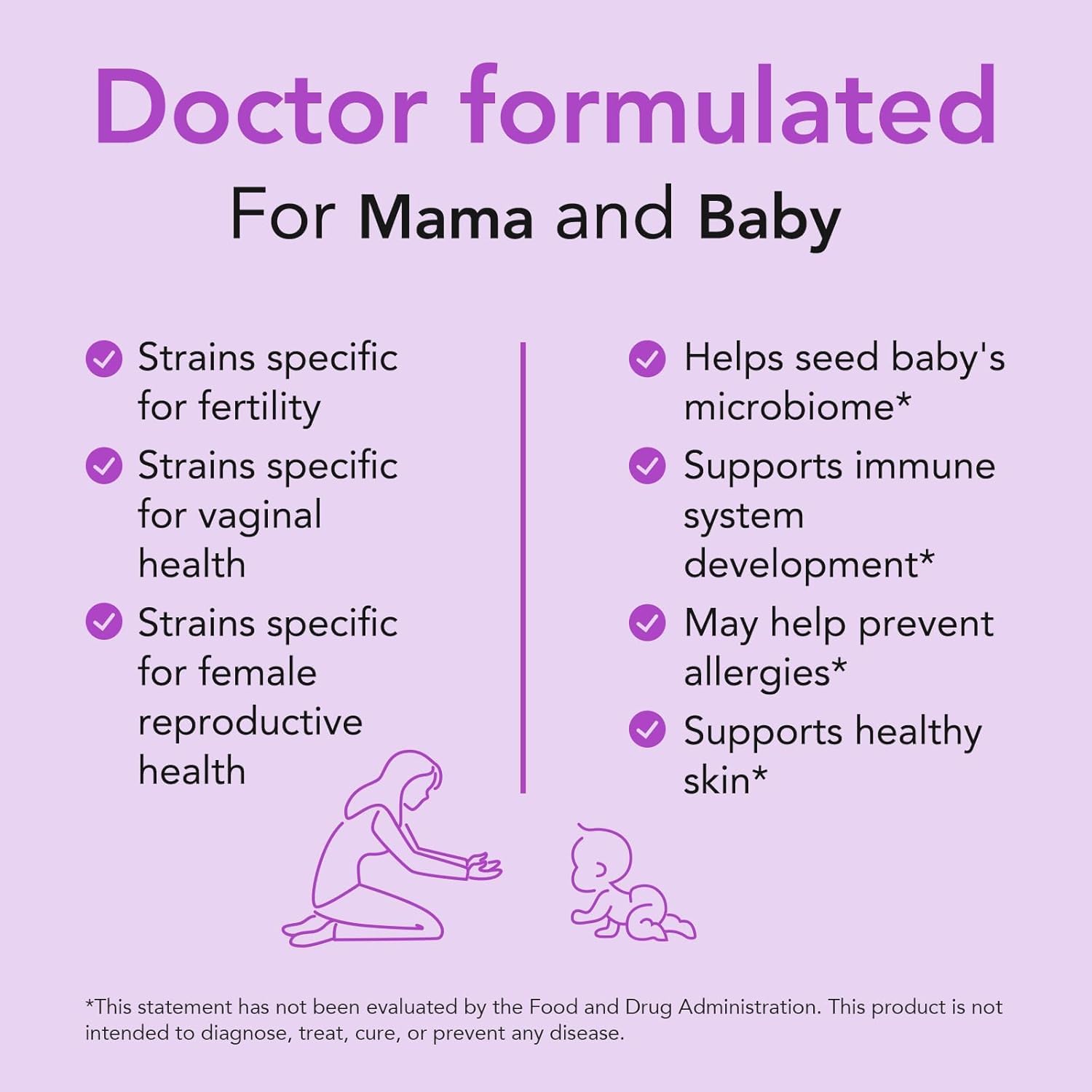 Premom Prenatal Prebiotics & Probiotics for Women, 30 Billion CFU, 18 Strains, Organic Prebiotic & Womens Probiotic, Vaginal, Gut, & Digestive Health + Immune Support Supplement - dailyvitalstore