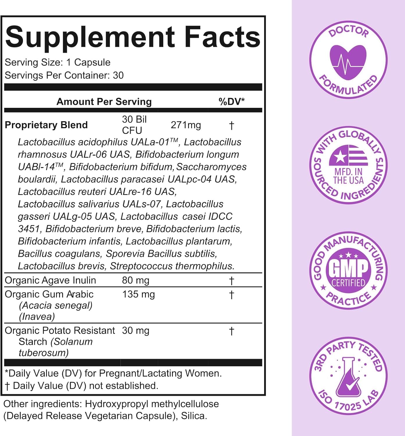 Premom Prenatal Prebiotics & Probiotics for Women, 30 Billion CFU, 18 Strains, Organic Prebiotic & Womens Probiotic, Vaginal, Gut, & Digestive Health + Immune Support Supplement - dailyvitalstore