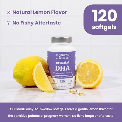 Prenatal DHA for Women 600mg + 400 IU Vitamin D3 | 120 Softgels | Supports Brain Health | Triglyceride Omega 3 Fish Oil DHA Prenatal Vitamins for Pregnancy & Nursing | 300mg per Capsule - dailyvitalstore
