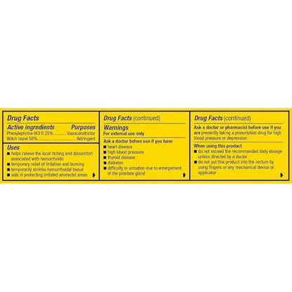 Preparation H Hemorrhoid Cooling Gel with Aloe for Fast Discomfort Relief - 0.9 Oz Tube - dailyvitalstore