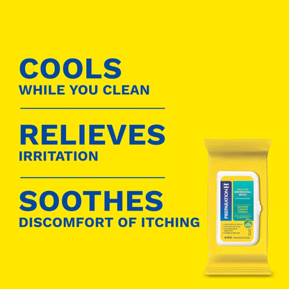 Preparation H Hemorrhoid Flushable Wipes with Witch Hazel for Skin Irritation Relief - 48 Count (Pack of 4) - dailyvitalstore