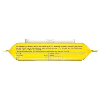 Preparation H Hemorrhoid Flushable Wipes with Witch Hazel for Skin Irritation Relief - 48 Count (Pack of 4) - dailyvitalstore