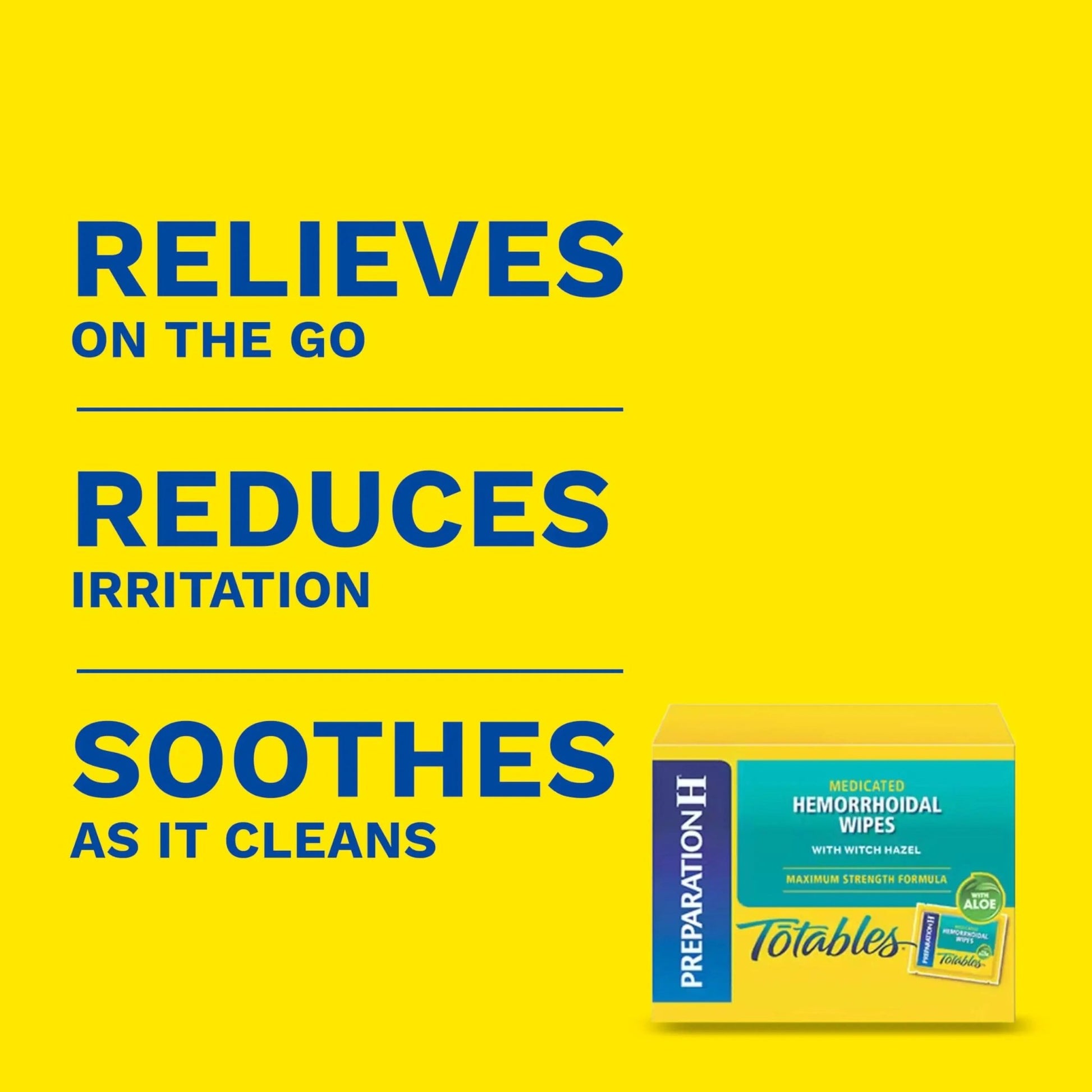 Preparation H Hemorrhoid Flushable Wipes with Witch Hazel for Skin Irritation Relief - 96 Count - dailyvitalstore