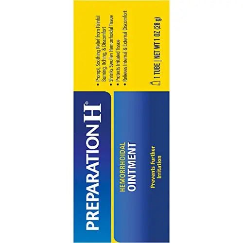 Preparation H Hemorrhoid Ointment, Itching, Burning and Discomfort Relief - 1 Oz Tube - dailyvitalstore