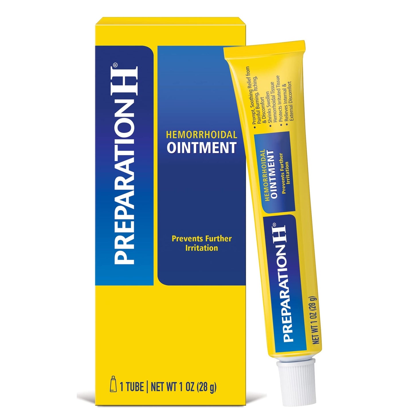 Preparation H Hemorrhoid Ointment, Itching, Burning and Discomfort Relief - 1 Oz Tube - dailyvitalstore