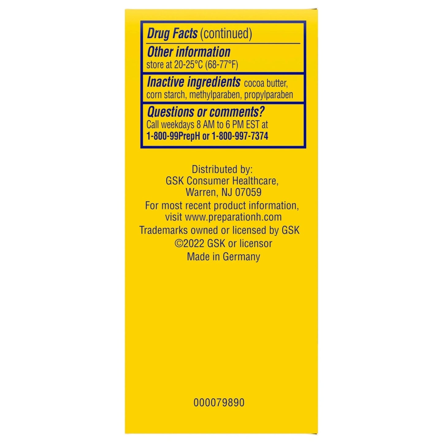 Preparation H Hemorrhoid Suppositories For Itching And Discomfort Relief - 12 Count (Pack of 1) - dailyvitalstore