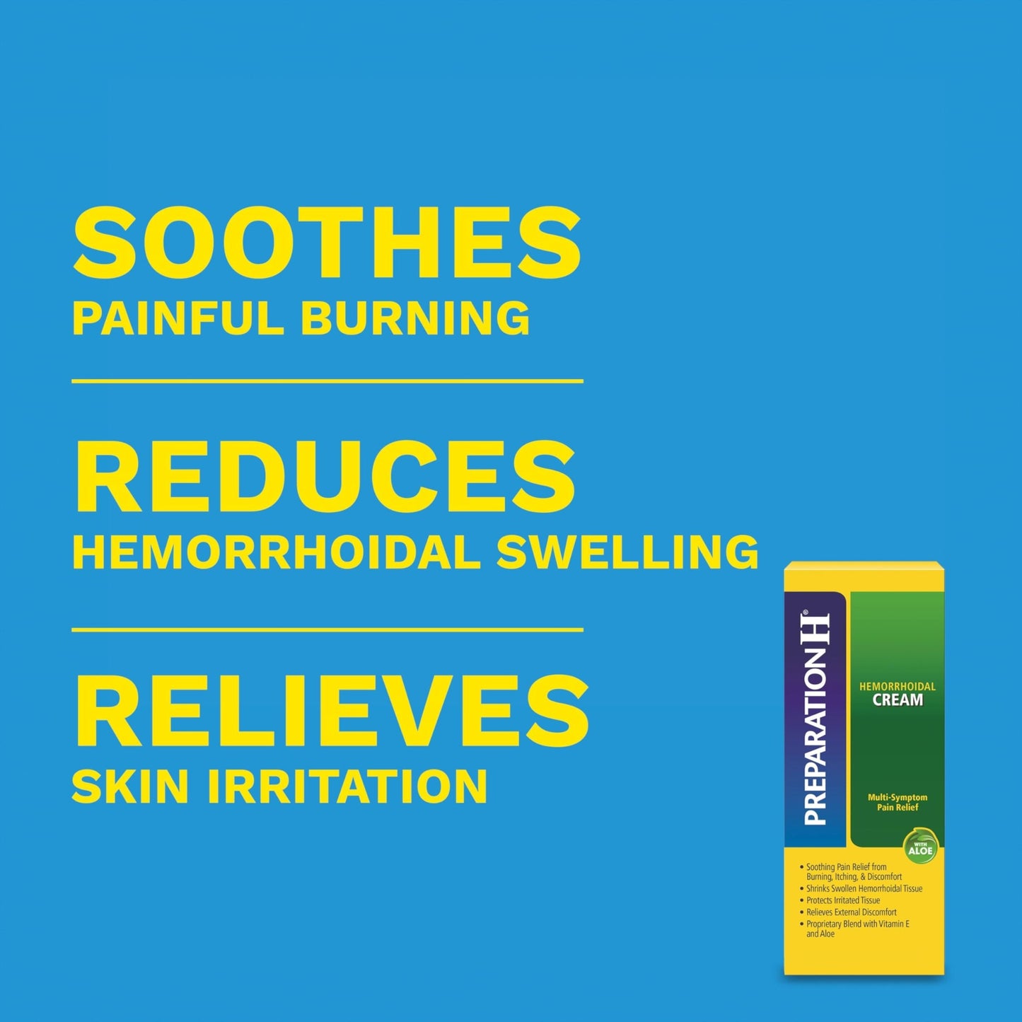 Preparation H Hemorrhoid Symptom Treatment Cream (0.9 Ounce Tube), Maximum Strength Multi-Symptom Pain Relief with Aloe - dailyvitalstore