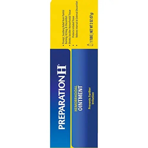 PREPARATION H Hemorrhoid Symptom Treatment Ointment, Itching, Burning & Discomfort Relief, Tube (2.0 Ounce) - dailyvitalstore