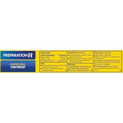 PREPARATION H Hemorrhoid Symptom Treatment Ointment, Itching, Burning & Discomfort Relief, Tube (2.0 Ounce) - dailyvitalstore