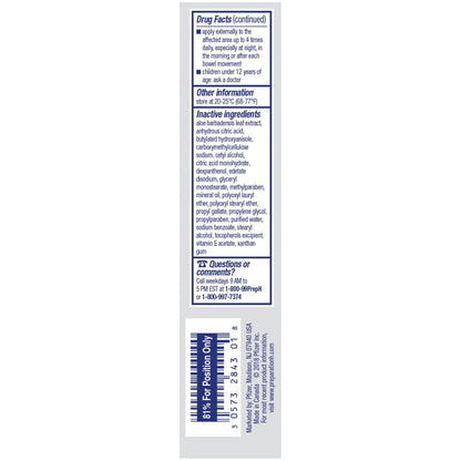Preparation H Rapid Relief Hemorrhoid Cream with Lidocaine, Numbing Relief for Swelling, Pain, Burning and Itching - 0.75 Oz Tube - dailyvitalstore