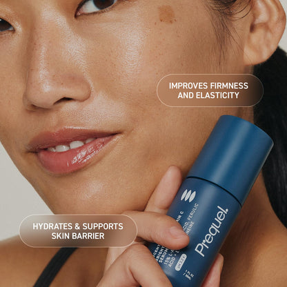 Prequel Skin Lucent-C, Vitamin C Serum for Face. Professional Facial L-Ascorbic Acid, Ferulic Acid Formula with Niacinamide. - dailyvitalstore