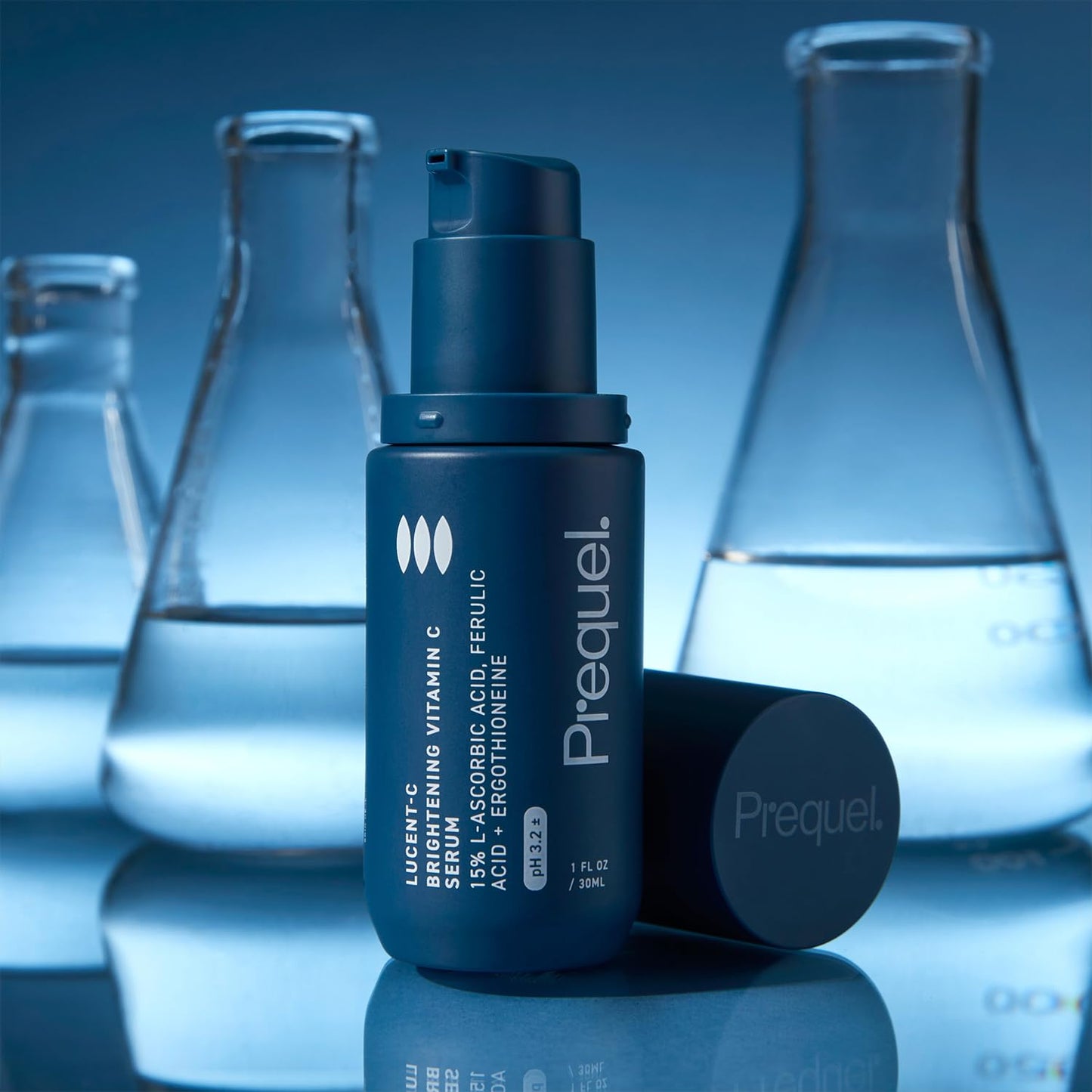Prequel Skin Lucent-C, Vitamin C Serum for Face. Professional Facial L-Ascorbic Acid, Ferulic Acid Formula with Niacinamide. - dailyvitalstore