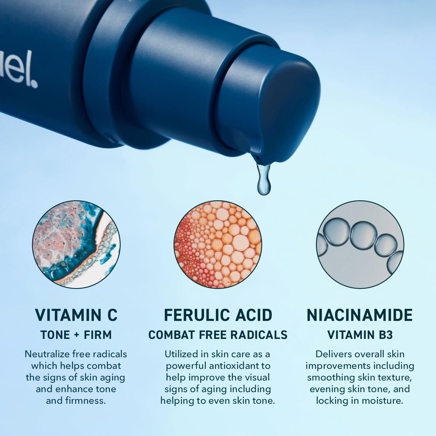 Prequel Skin Lucent-C, Vitamin C Serum for Face. Professional Facial L-Ascorbic Acid, Ferulic Acid Formula with Niacinamide. - dailyvitalstore