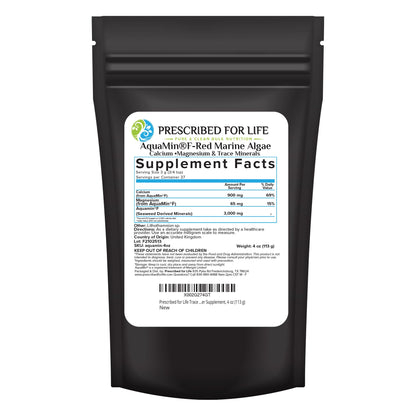 Prescribed for Life Aquamin Powder, Red Marine Algae Supplements, Rich in Plant Based Calcium & Magnesium, 72 Trace Minerals, Non GMO (113g) - dailyvitalstore