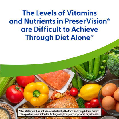 PreserVision AREDS 2 Eye Vitamins, 1 Eye Doctor Recommended Brand, Chewable Lutein and Zeaxanthin Supplement with Vitamin C, Vitamin E,Zinc, and Copper, Mixed Berry, 60 Tablets - dailyvitalstore