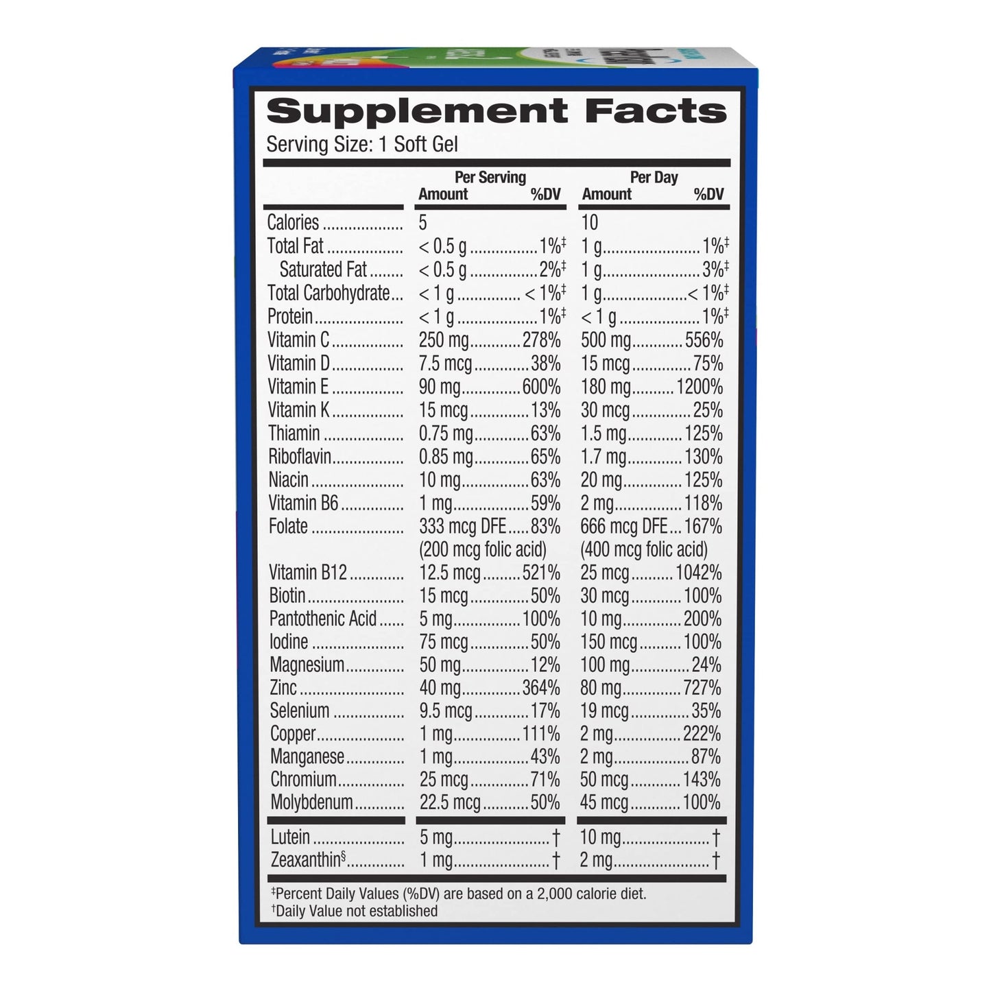 PreserVision AREDS 2 + Multivitamin, 1 Eye Doctor Recommended Brand, 2-in-1 Eye Vitamin with Lutein, Zeaxanthin, Zinc, and Vitamin C, D & E, 100 Softgels - dailyvitalstore
