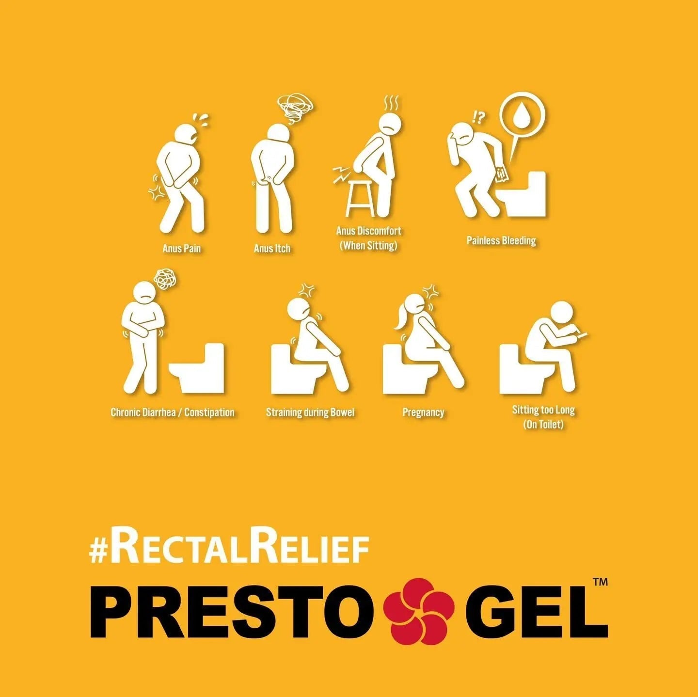 Presto Gel - Natural Hemorrhoid Rectal Suppositories - Rapid Hemorrhoid Treatment and Relief from Itching, Swelling, Burning and Discomfort - Pack of 12 - dailyvitalstore