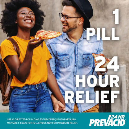 Prevacid 24HR Lansoprazole Capsules, 15 mg Acid Reducer, Delayed-Release PPI for Frequent Heartburn Relief, 42 Count - dailyvitalstore