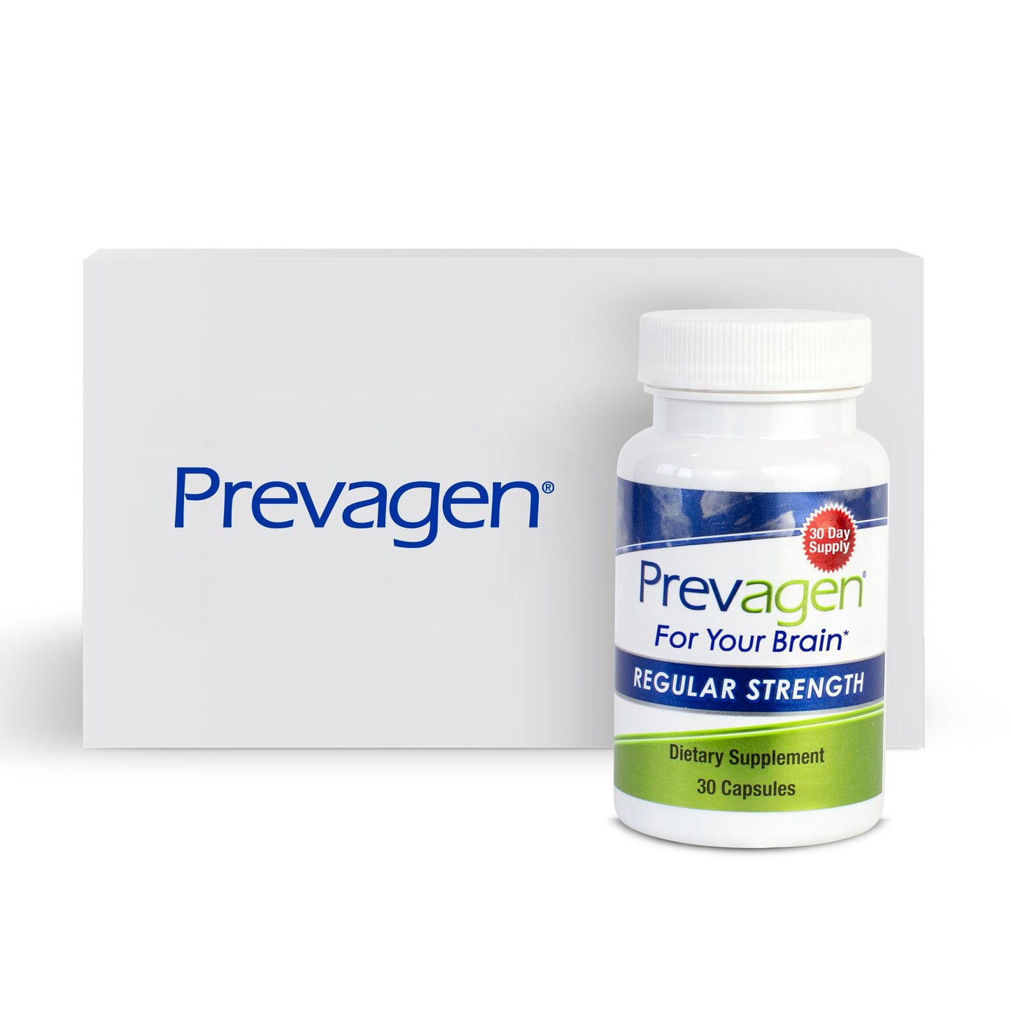 Prevagen Regular Strength - 30 Capsules (1 Month Supply) | Formulated for Your Brain | 10mg of Apoaequorin Plus Vitamin D3 - dailyvitalstore