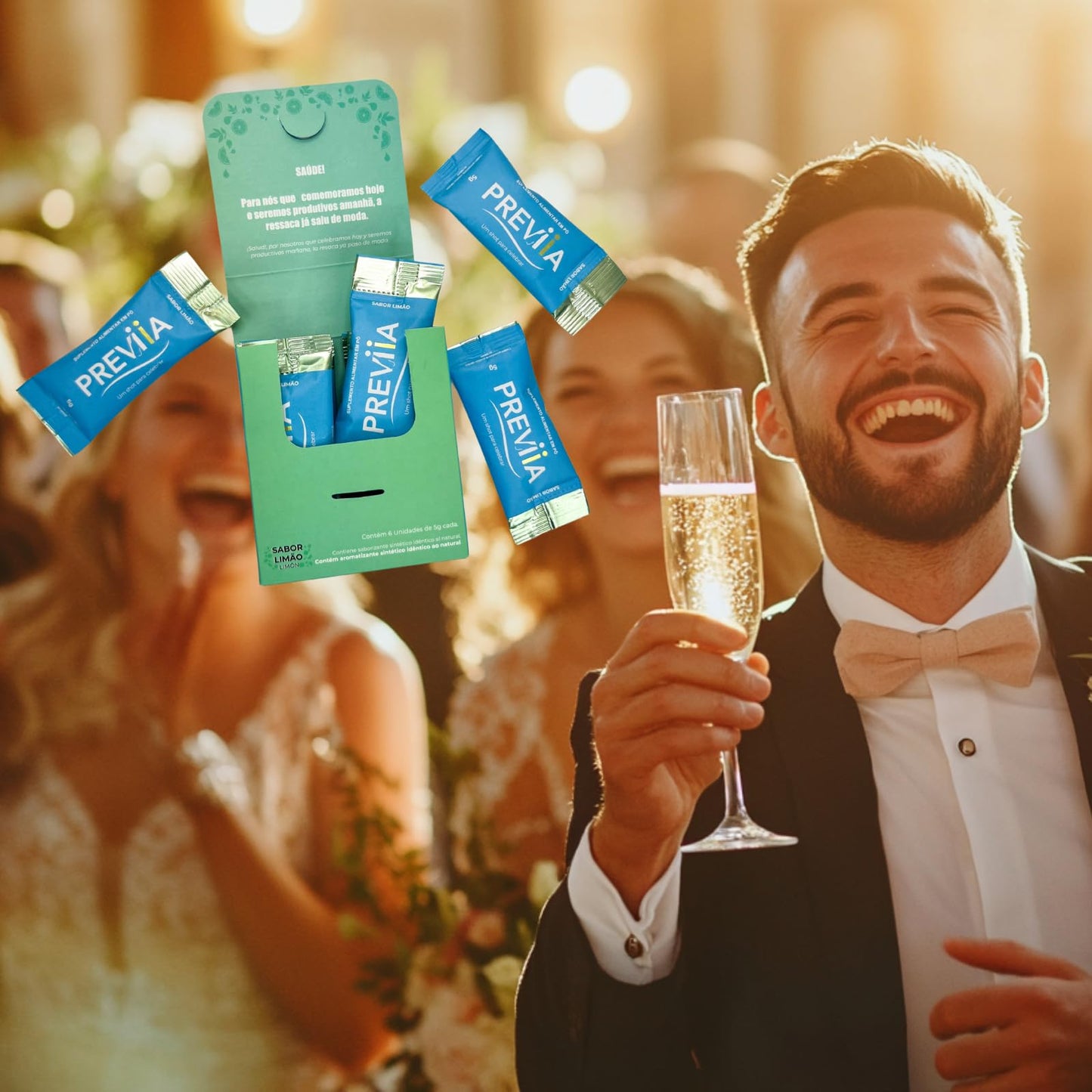 Previia – Pre-Drink Supplement | Nutrients Before Social Drinking | Cysteine, Choline, B-Complex, Magnesium, VIT C | Lemon Flavor | Soluble Drink | 6 Doses | Feel Better After Drinking - dailyvitalstore