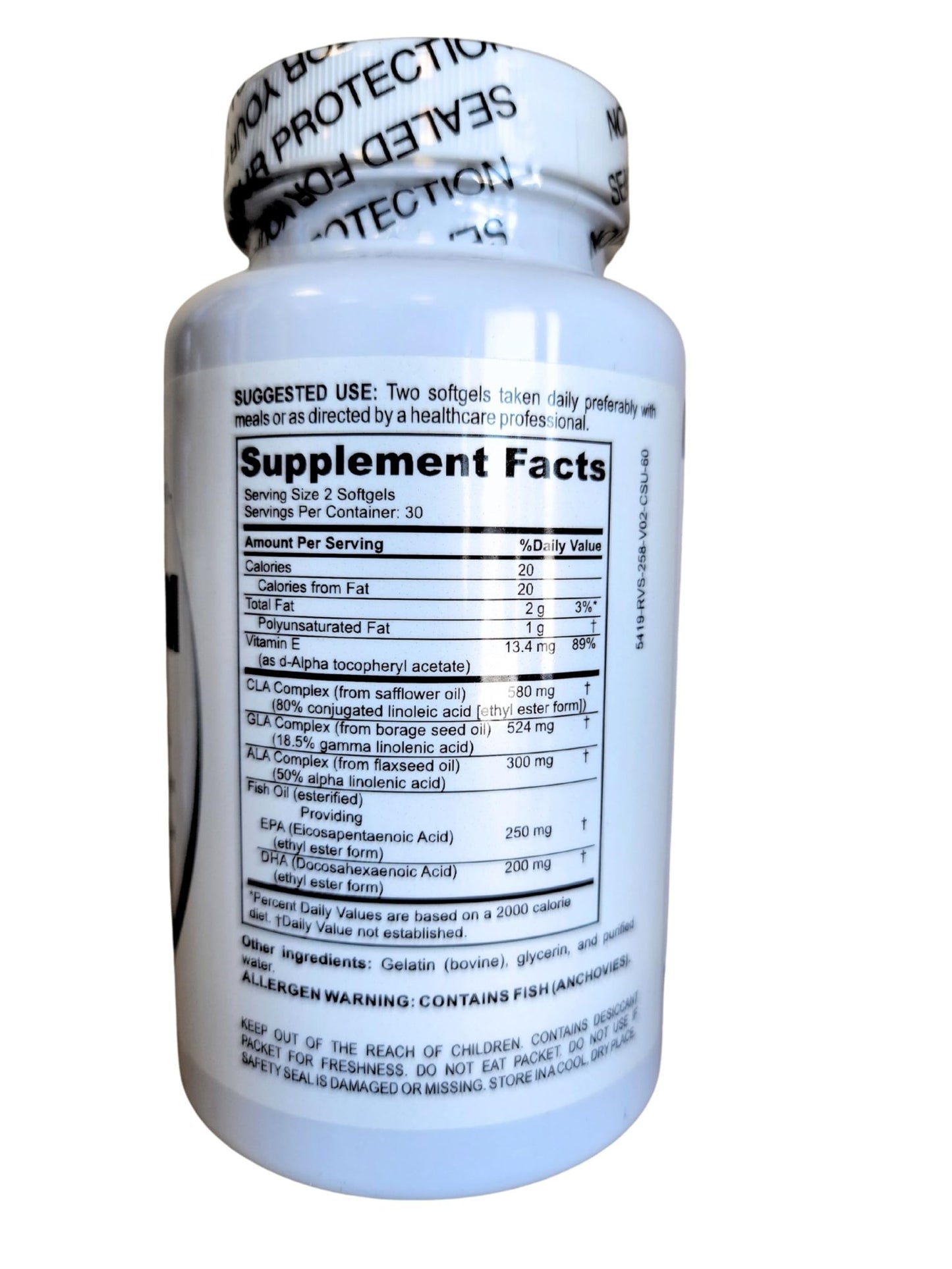Pride Nutrition Premium EFA Omega 3-6-9 Supplement for Men and Women 5 in 1 - EPA, DHA, GLA, ALA & CLA Essential Fatty Acids with Fish Oil - Softgel Pills - dailyvitalstore