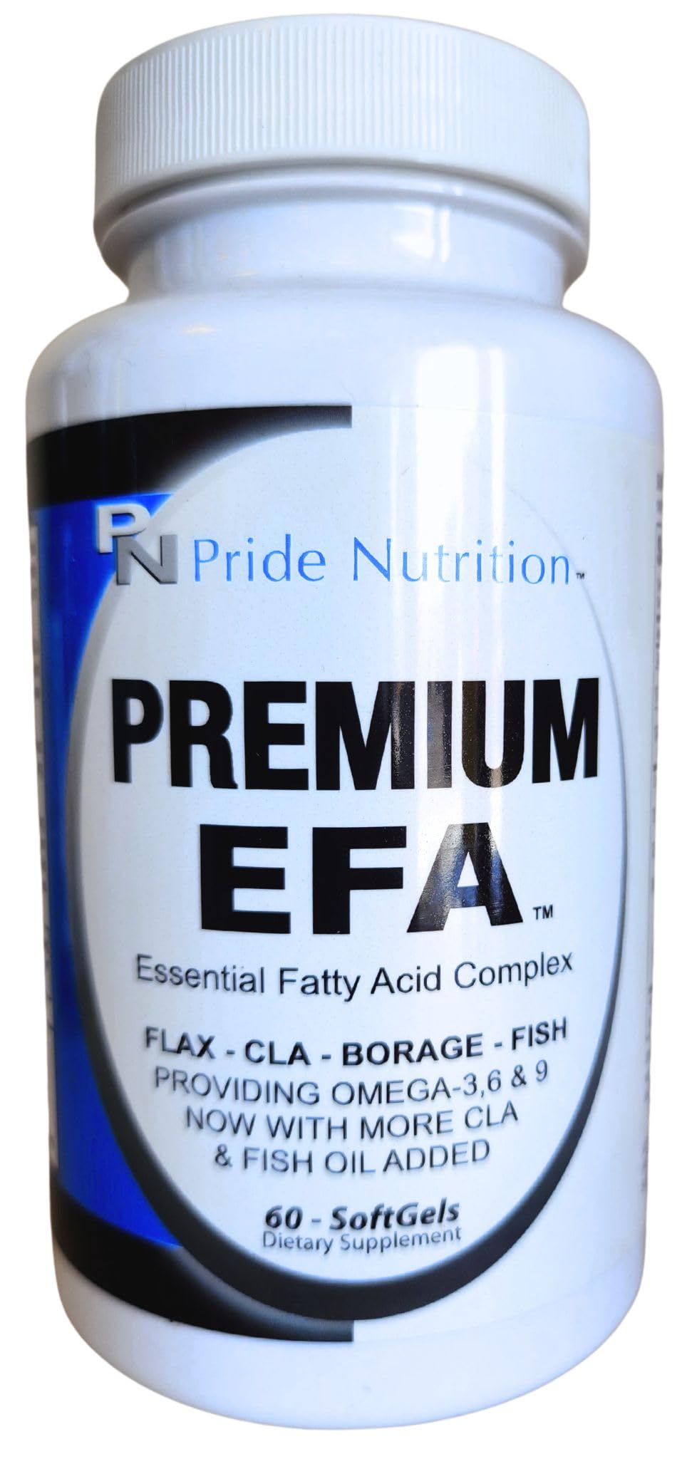 Pride Nutrition Premium EFA Omega 3-6-9 Supplement for Men and Women 5 in 1 - EPA, DHA, GLA, ALA & CLA Essential Fatty Acids with Fish Oil - Softgel Pills - dailyvitalstore