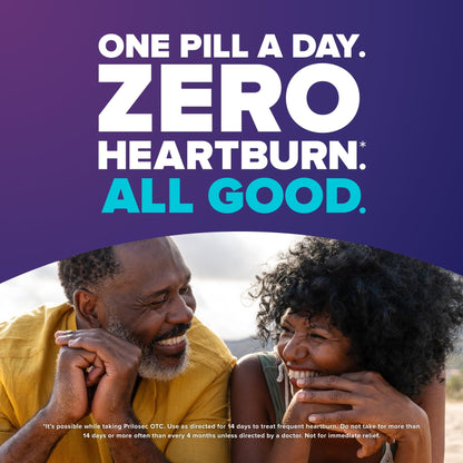 Prilosec OTC, Omeprazole 20mg, Heartburn Medicine, Acid Reflux Medicine, 24 Hour Relief, 42 Tablets - dailyvitalstore