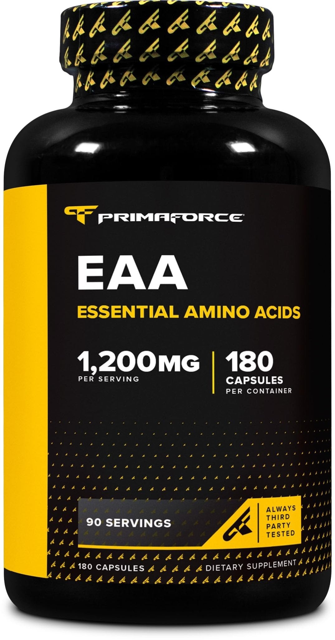 Primaforce EAA Capsules 1200mg, 180 Capsules, 90 Servings - Essential Amino Acids - Non-GMO, Gluten Free & Vegitarian Friendly - dailyvitalstore