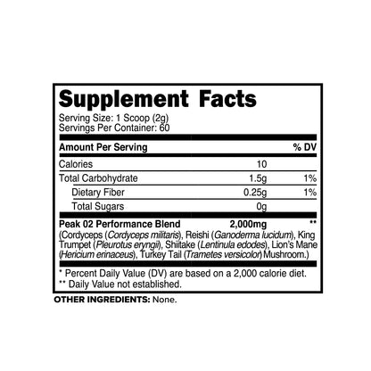 PrimaForce Peak O2 Workout Supplement, 120 Grams - Proprietary Blend, Non-GMO, Vegan and Gluten Free - dailyvitalstore