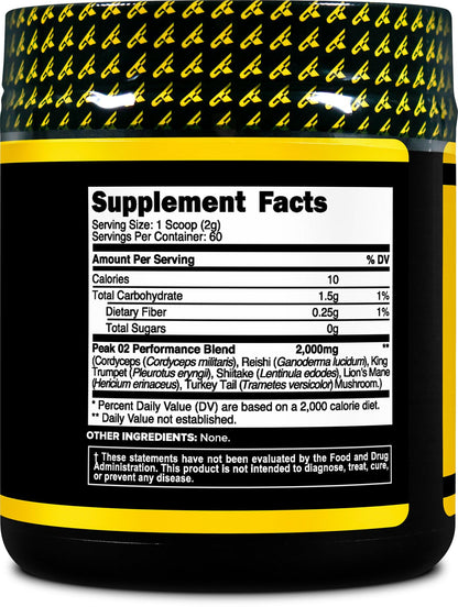 PrimaForce Peak O2 Workout Supplement, 120 Grams - Proprietary Blend, Non-GMO, Vegan and Gluten Free - dailyvitalstore