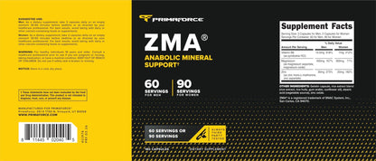 Primaforce ZMA Dietary Supplement, 180 Capsules - dailyvitalstore