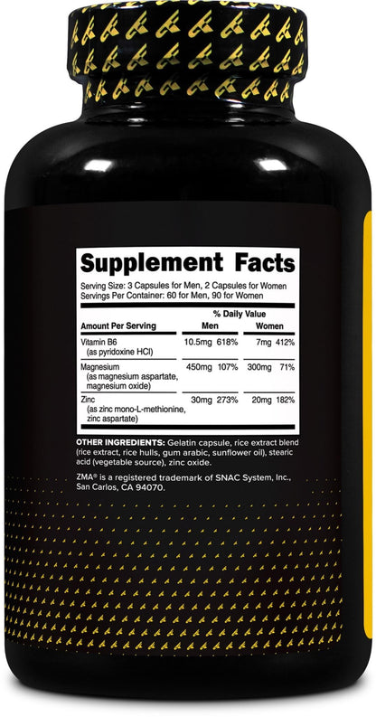 Primaforce ZMA Dietary Supplement, 180 Capsules - dailyvitalstore