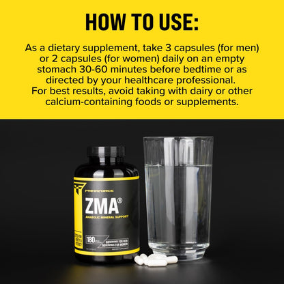 Primaforce ZMA Dietary Supplement, 180 Capsules - dailyvitalstore