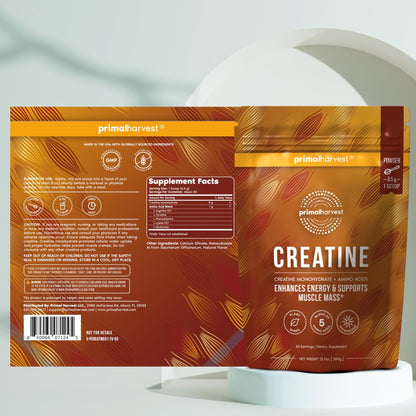 Primal Harvest Creatine Powder Supplement for Men and Women's Fitness, Workouts, and Muscle Growth, to Help Promote Recovery, Strength, Energy, and Endurance (1) - dailyvitalstore