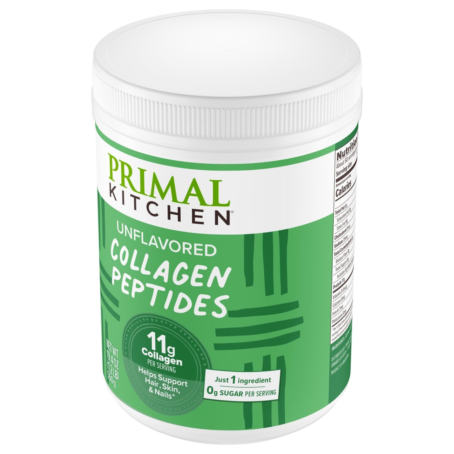 Primal Kitchen Collagen Peptides, Unflavored Collagen Powder, 1.2 Pounds - dailyvitalstore