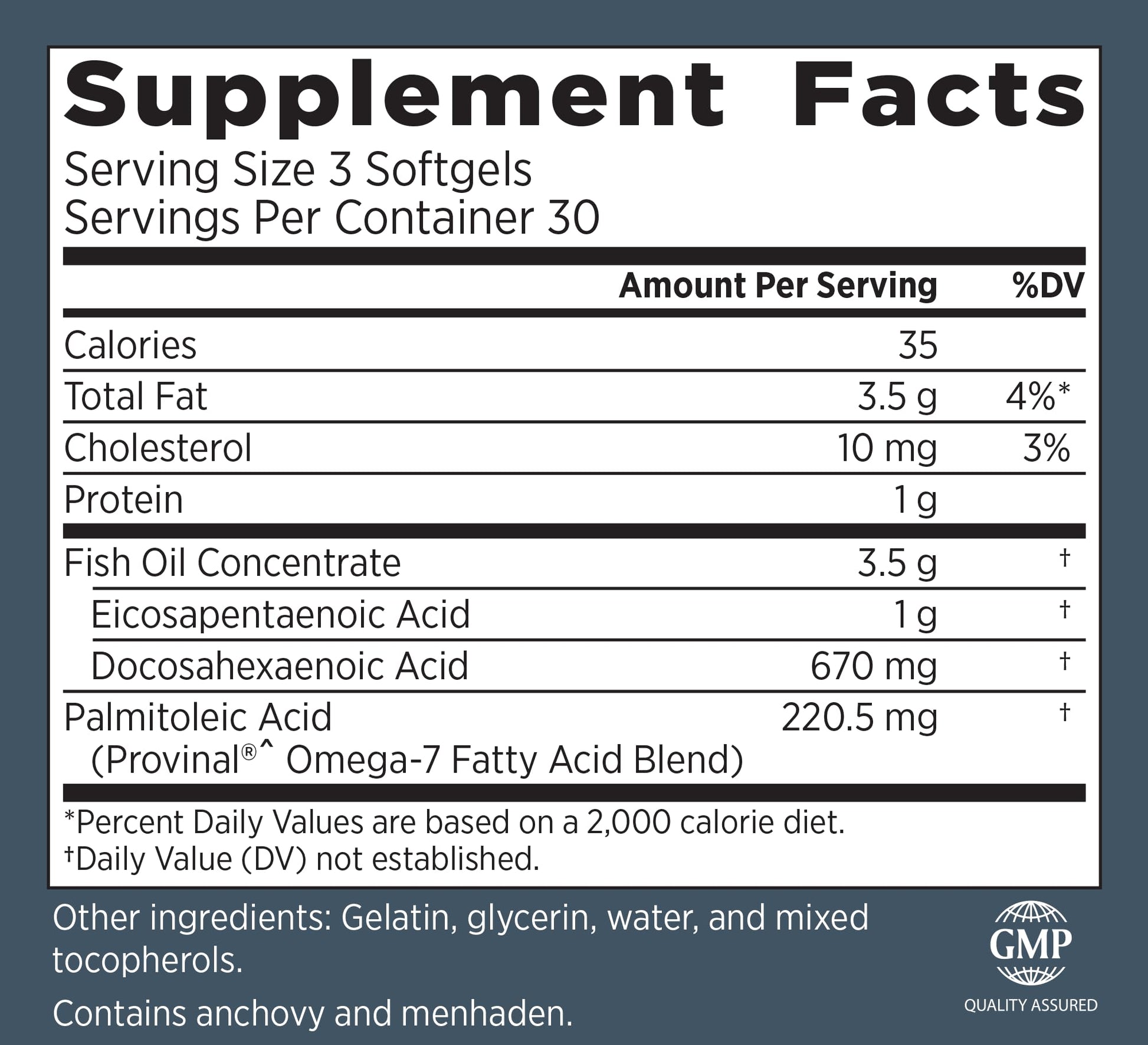 Primal Labs DuOmega 3&7 Fish Oil Supplement with Omega 3 and Omega 7, 90 Count Capsules - dailyvitalstore