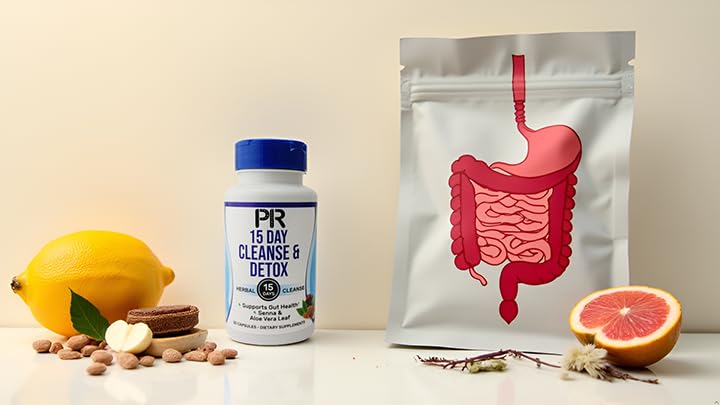PRIMAL RESOURCE 15 Day Cleanse & Detox – Supports Digestive Health, Regularity & Gut Cleanse –Herbal with Probiotics - dailyvitalstore